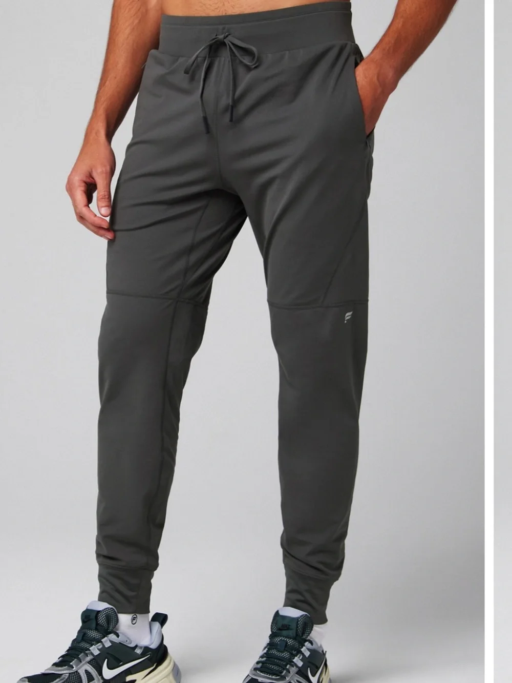 Fabletics Men Activewear Set Quarter Zip Pullover & Joggers - Size L